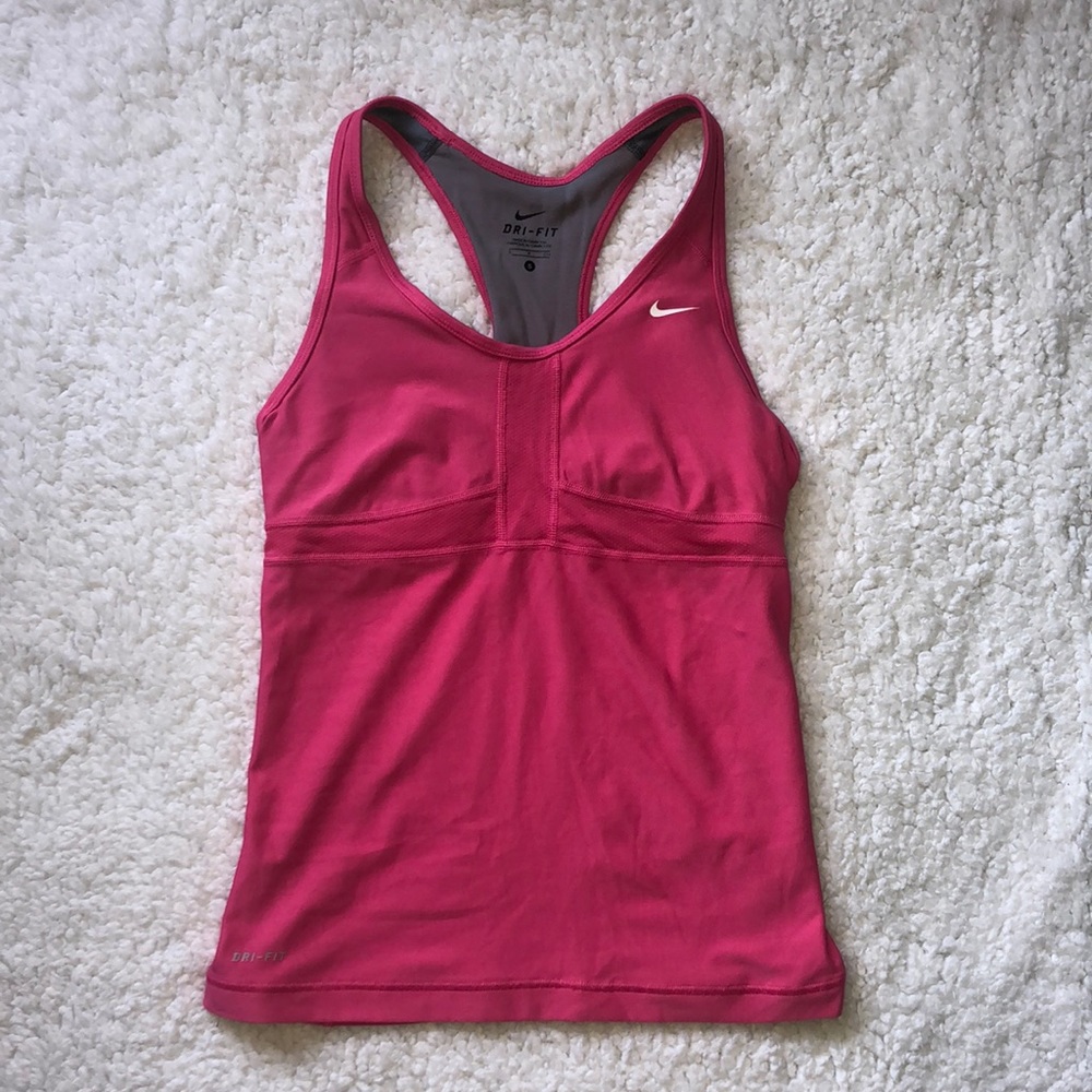 Nike Dri-Fit Workout Tank Top. Pink. Small.